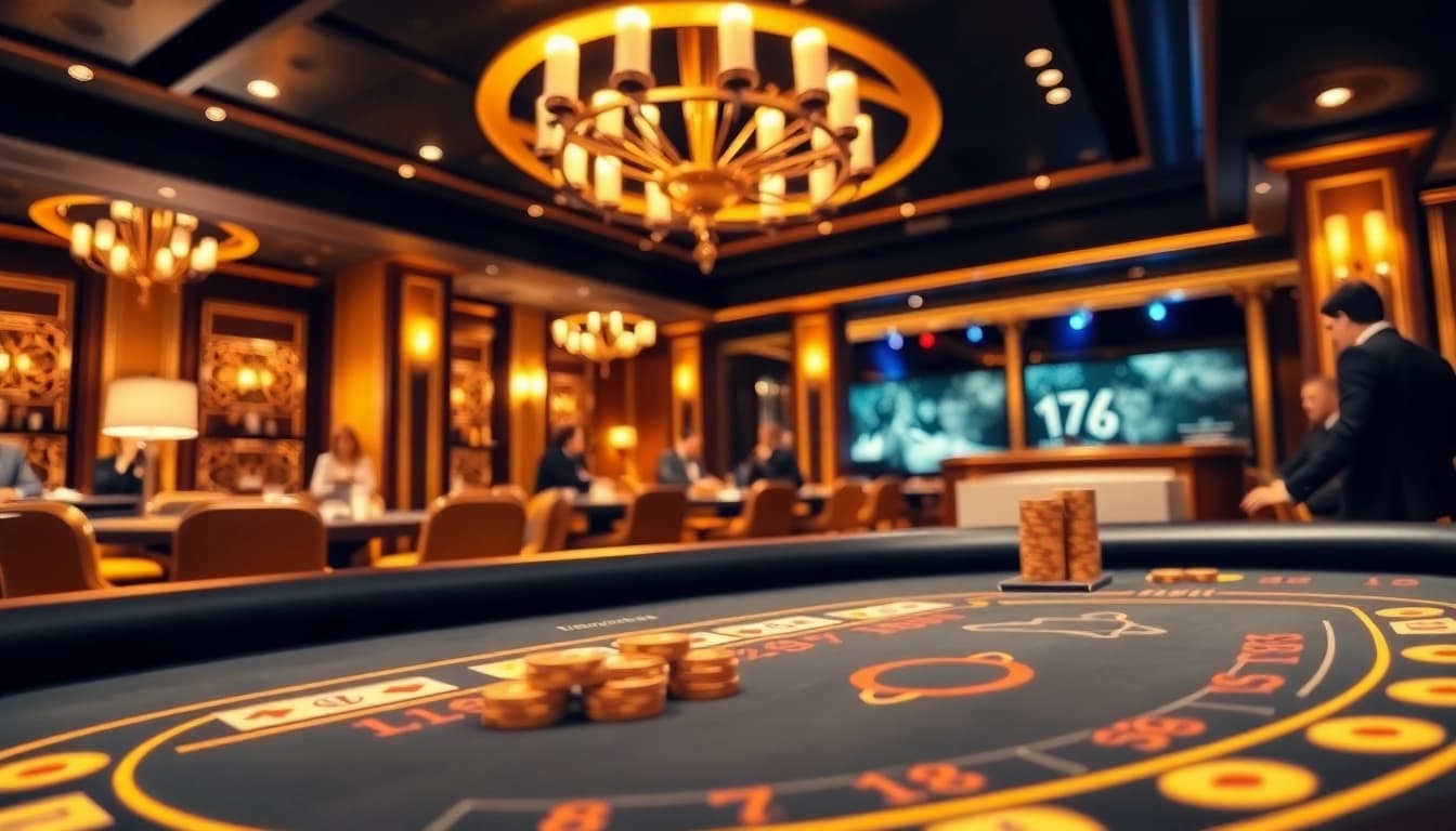 Entdecken Sie das beste Online Casino in der Schweiz mit stilvollem Ambiente und aufregenden Spielen an einem Spieltisch.