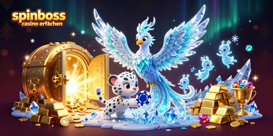 Spiele im SpinBoss Casino Erfahrungen: Genießen Sie Action mit dem Eisphönix und glücklichen Sprites.
