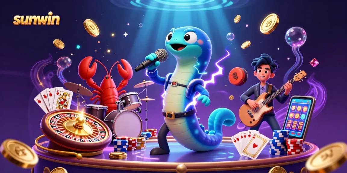Experience thrilling gameplay with Sunwin's underwater casino featuring vibrant characters and dynamic gaming elements.