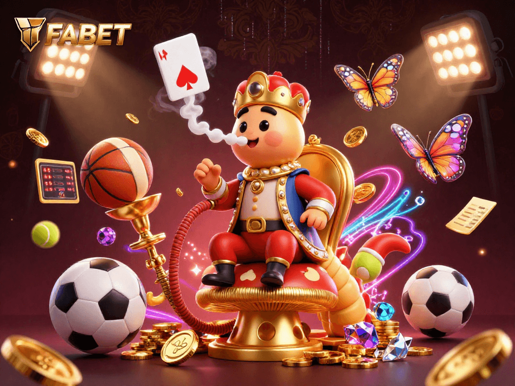Engage with FABET's vibrant casino world featuring dynamic sports elements and playful characters.