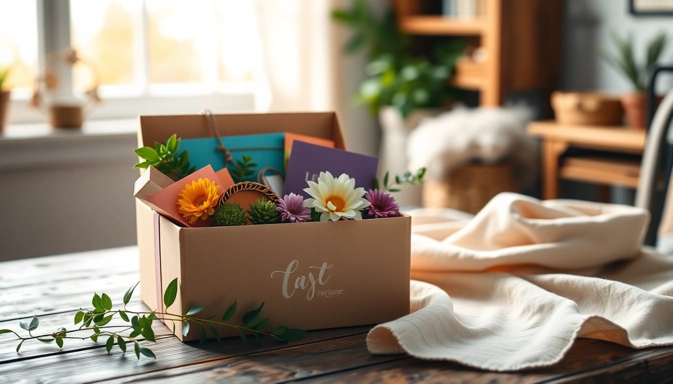 Gestalten Sie Ihre Geschenk Box mit originellen Inhalten und einer eleganten Präsentation.