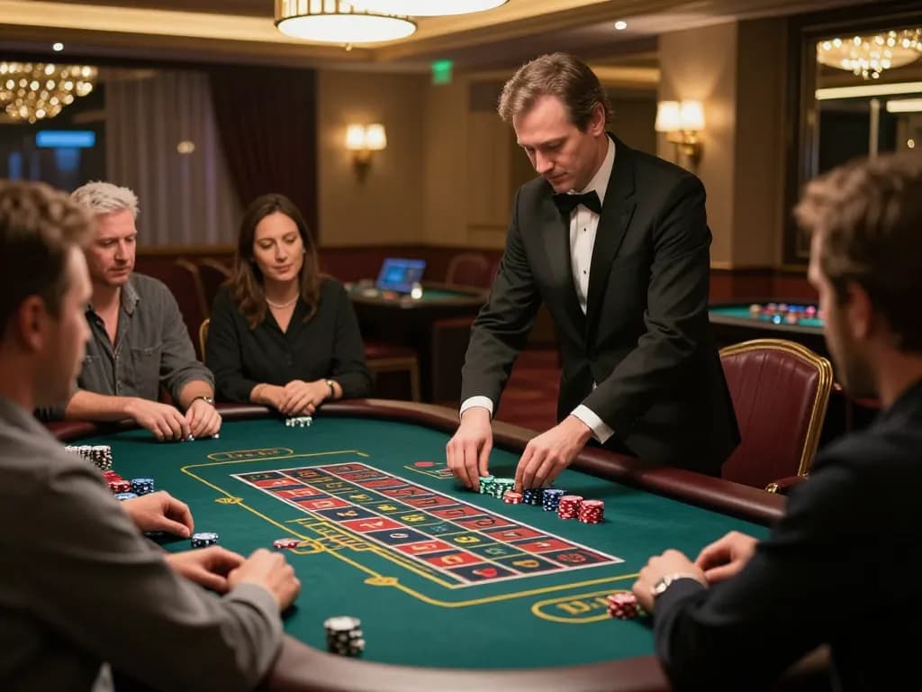 Players engaging with a roulette table at the Trang chủ GG88, highlighting exciting gameplay moments.