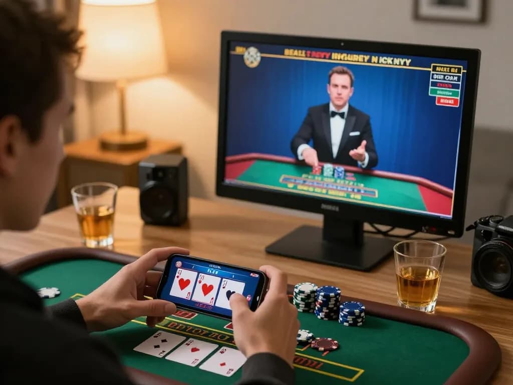 Engaging online gaming session on s8net with dynamic live blackjack action and vibrant atmosphere.