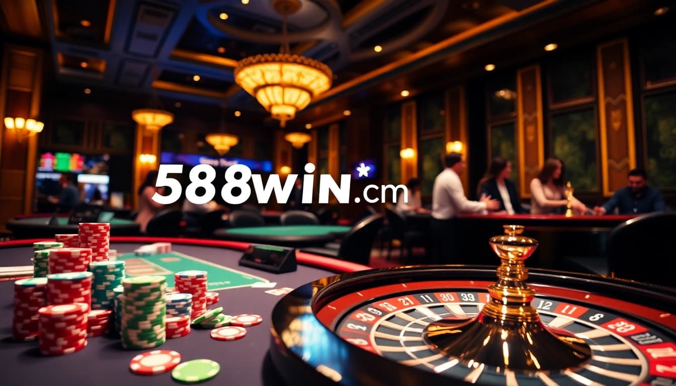 Exciting casino action at 58win com, featuring poker tables and strategic betting.