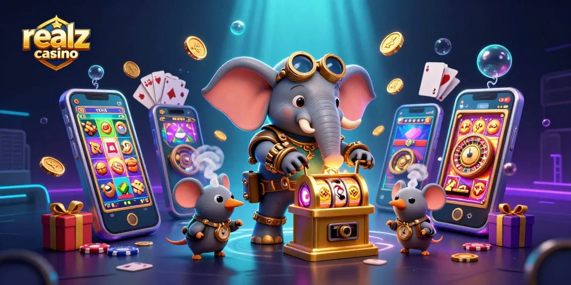Experience excitement at realz casino with vibrant games and dynamic action from a steampunk slot machine.
