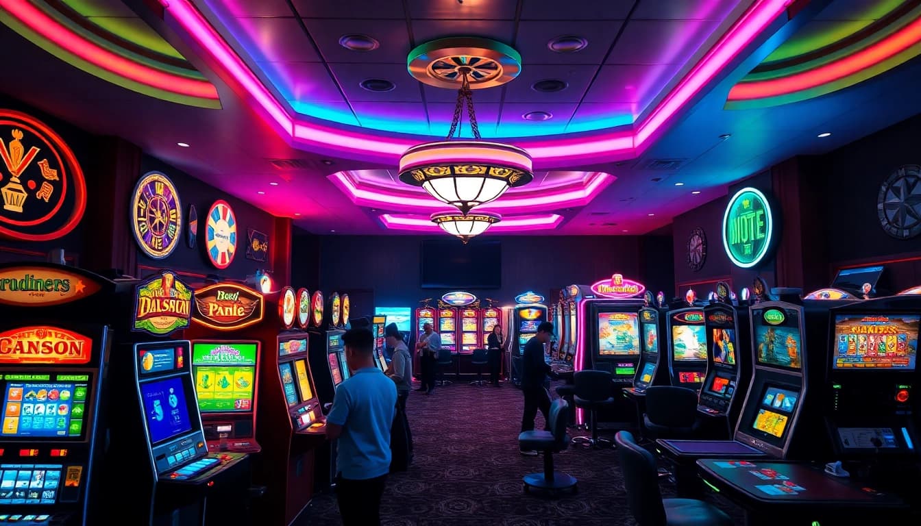 Entdecken Sie attraktive Casino Bonus Angebote, während Spieler die aufregenden Spielautomaten genießen.