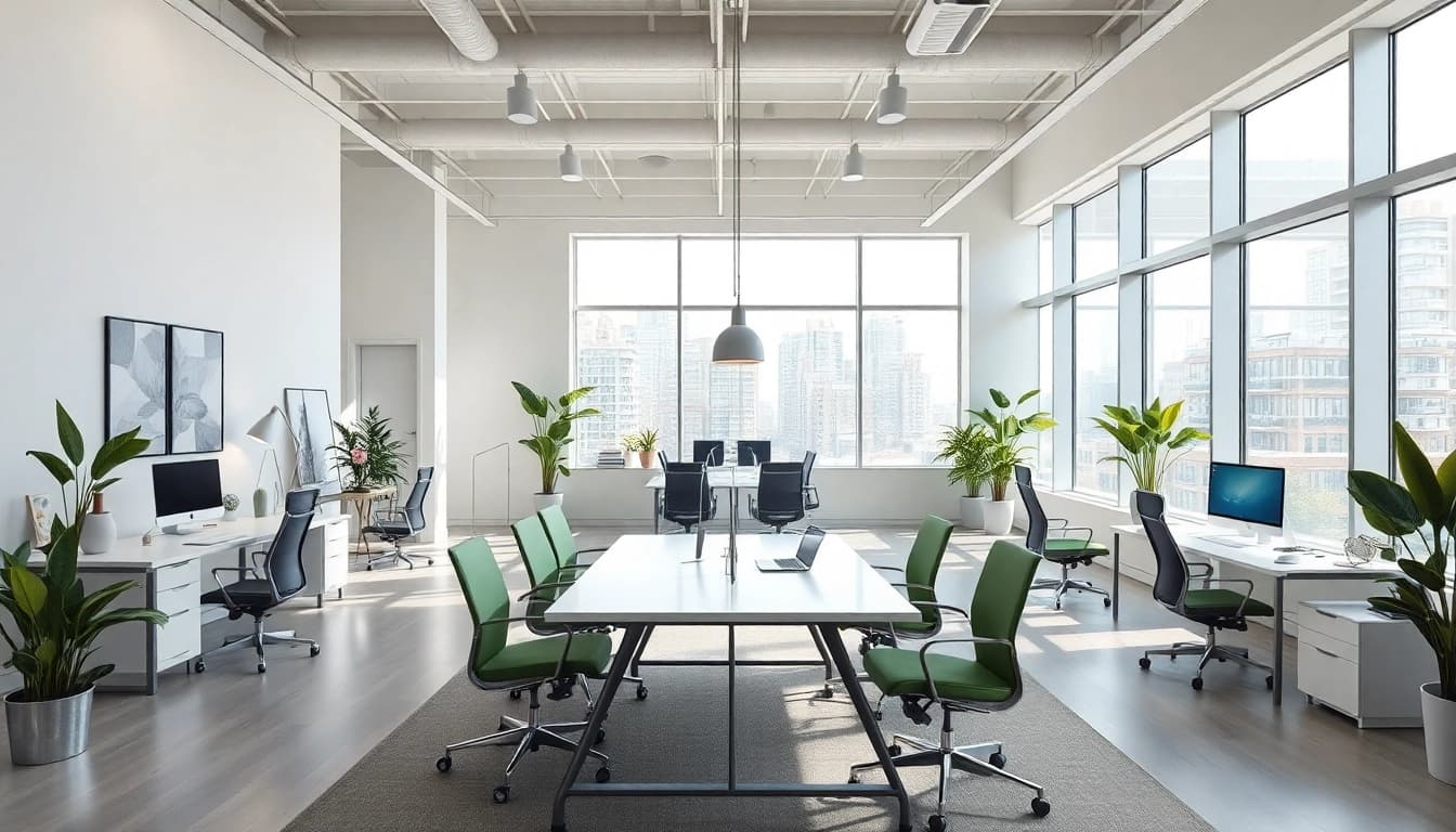 Modern workspace inspired by Haus of Design, showcasing creativity and tranquility.