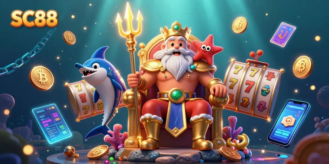 Experience thrilling games at SC88 by winning slots and jackpots in a vibrant casino setting.