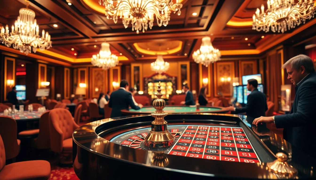 Golisimo Germany begeistert Spieler in einem eleganten Casino mit spannenden Tischspielen.
