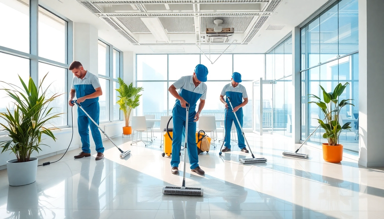 Efficient gebäudereinigung münchen in a modern office space highlights thorough cleaning.