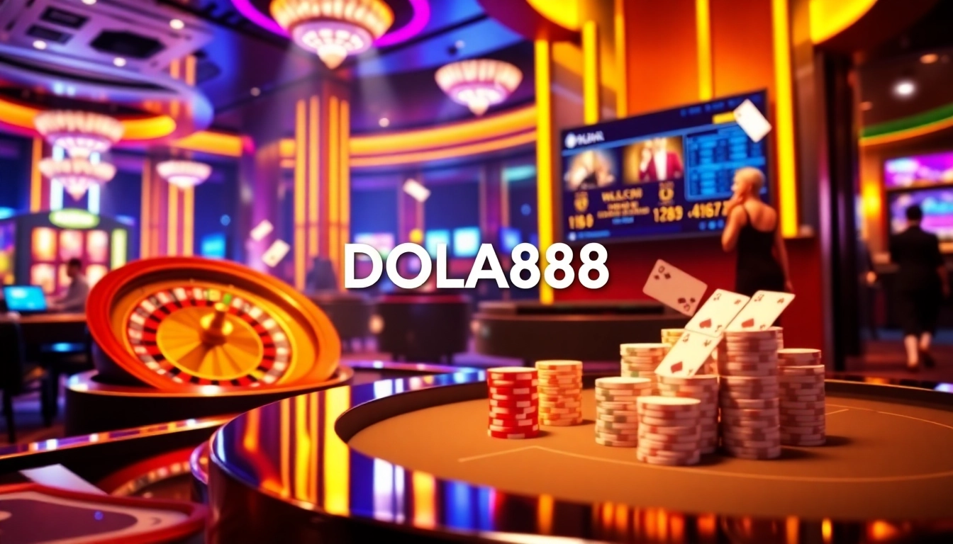 DOLA88 players enjoying an immersive casino experience with vibrant games and advanced technology.