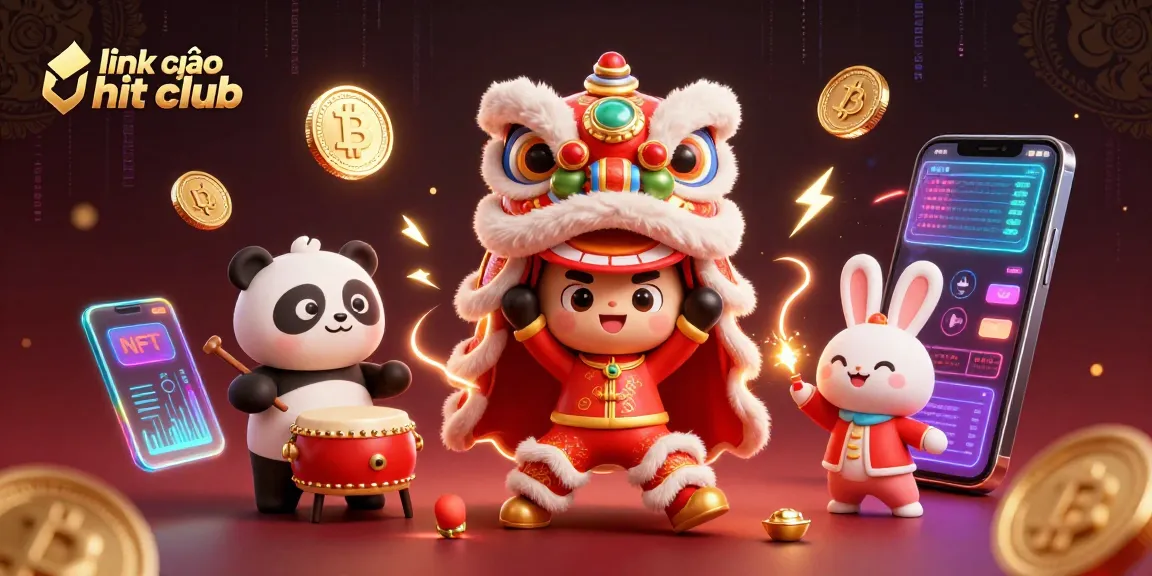 Experience top games at link vào hit club with vibrant characters and casino elements.