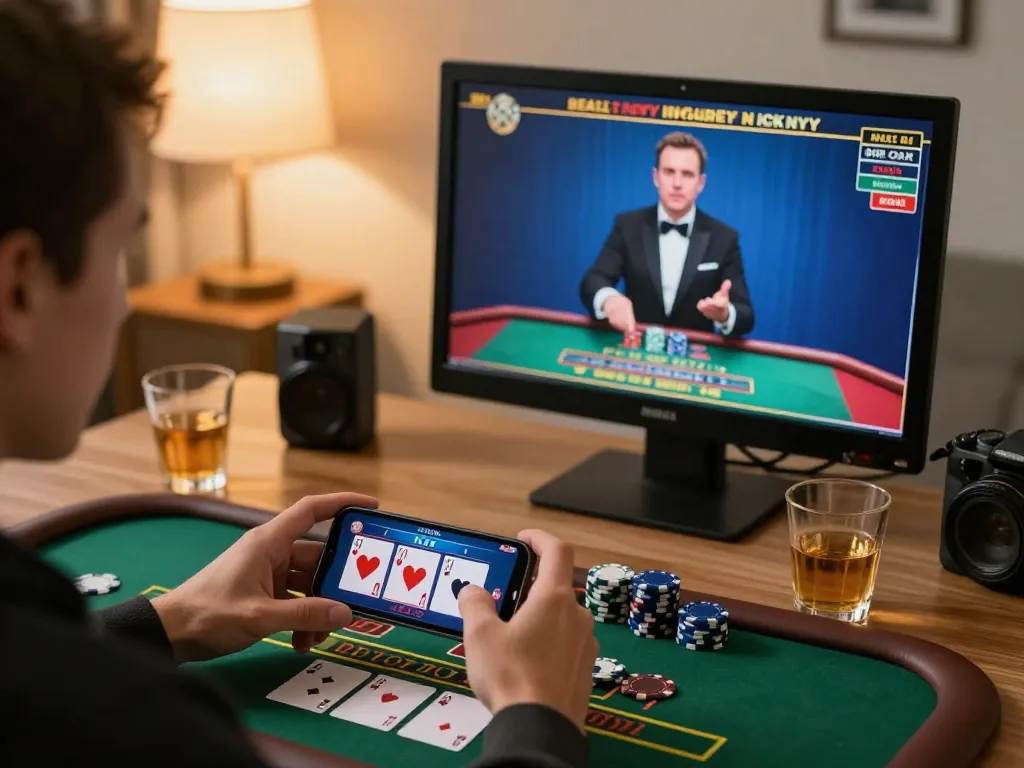 Engaging online gaming session on s8net with dynamic live blackjack action and vibrant atmosphere.