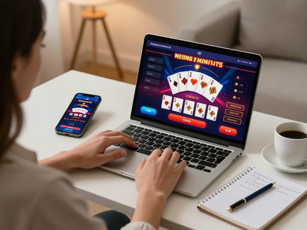 Engaging in online casino gaming at 789win2.us.com with vibrant betting graphics and cozy atmosphere.