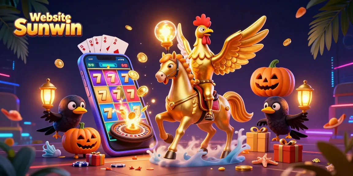 Experience excitement with Website Sunwin at the casino, featuring vibrant slot games and dynamic gambling scenes.