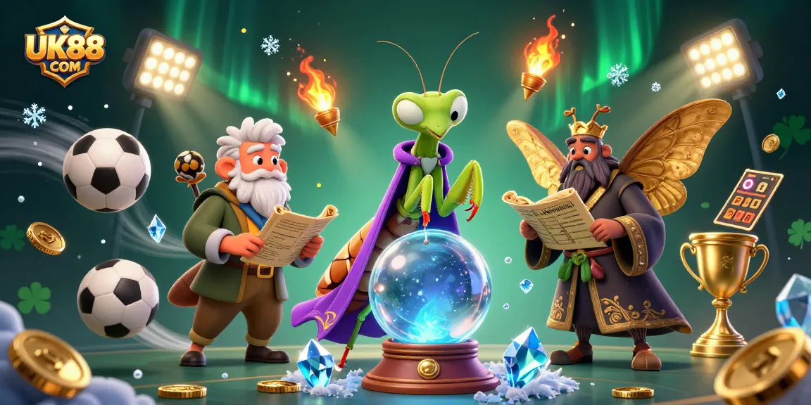 Engage in thrilling bets and winnings at UK88 COM with dynamic sports elements and mystical characters.