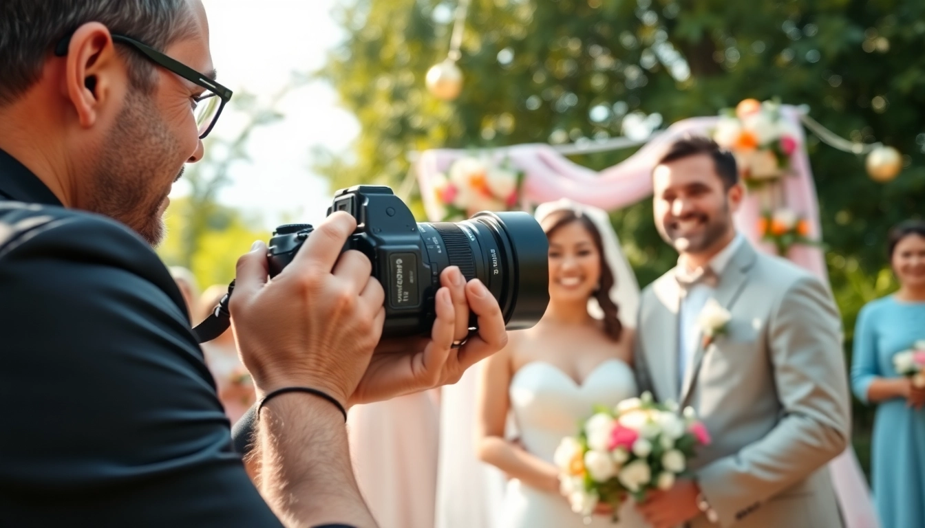 Eventfotograf München fängt die Gefühle auf einer Hochzeit im Freien ein.