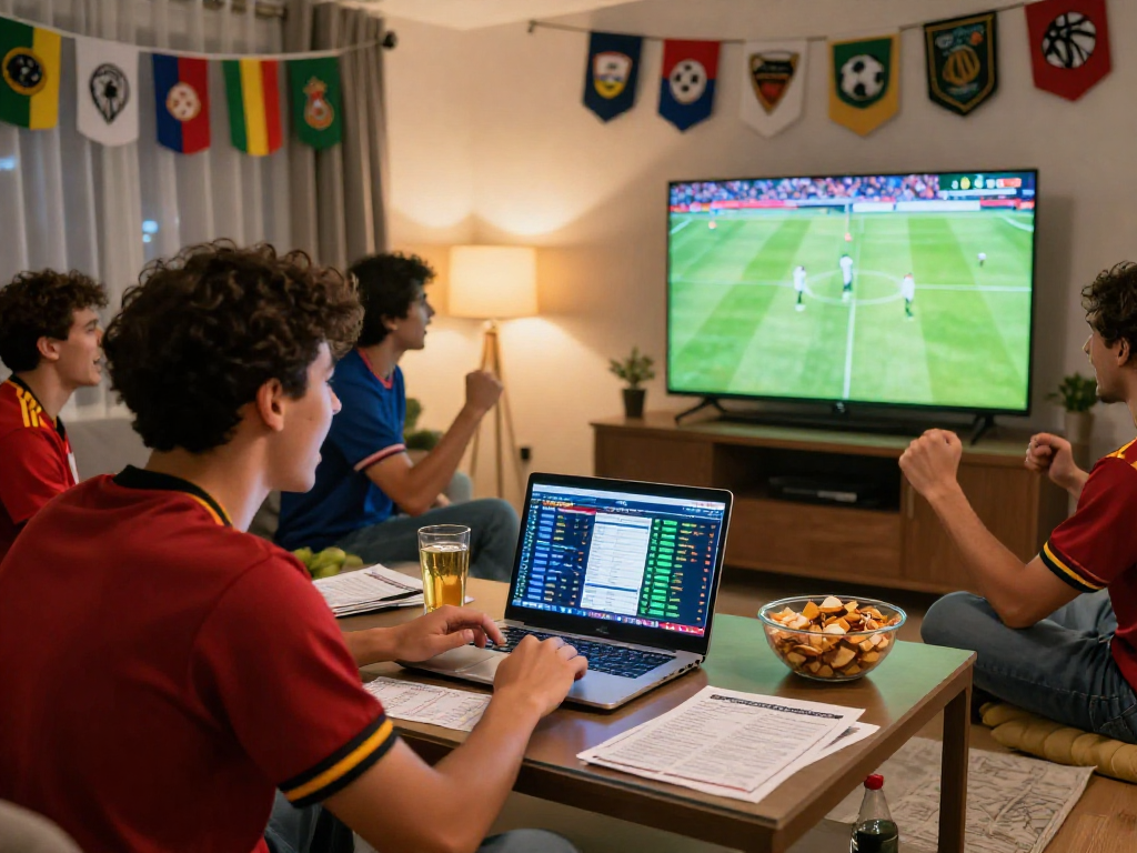 Fußballwetten Tipps von begeisterten Fans während eines spannenden Spiels
