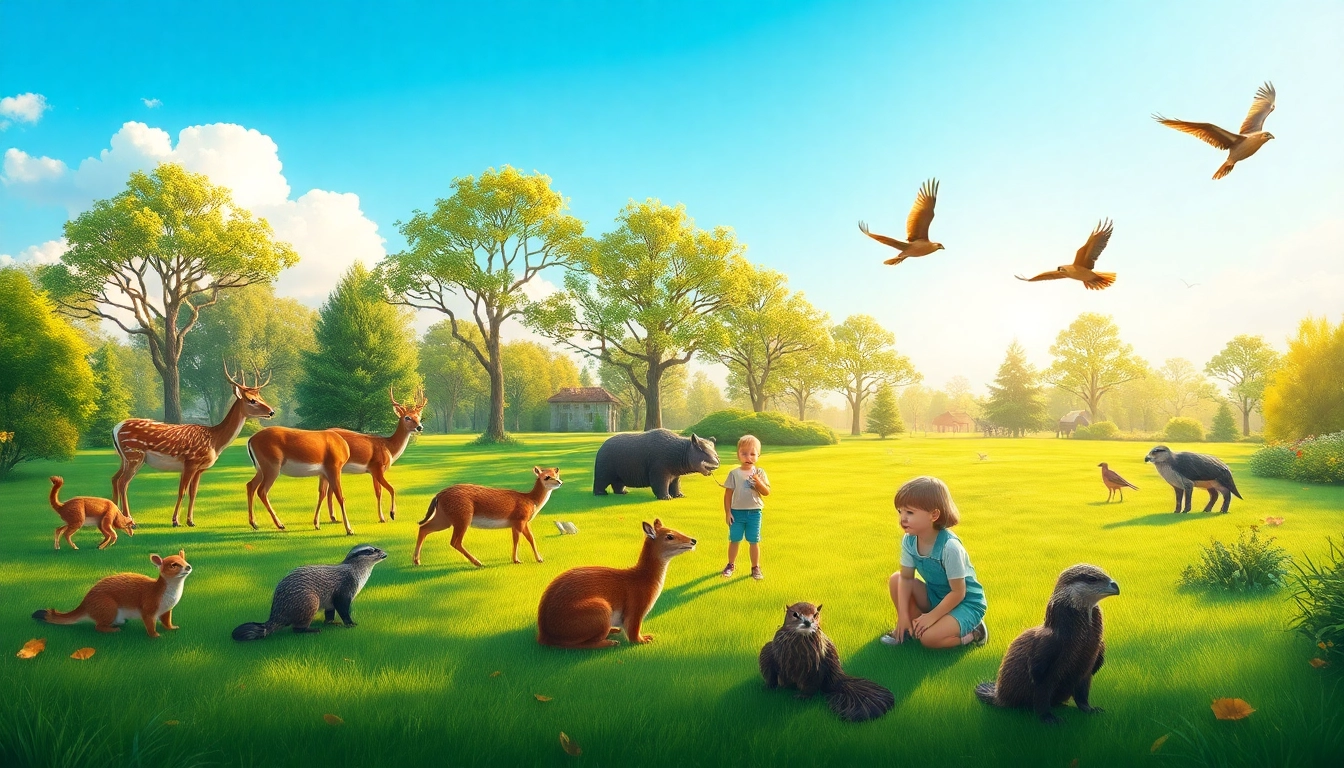 Explore the vibrant wildlife at schwarze-berge.de featuring playful animals in a lush setting.