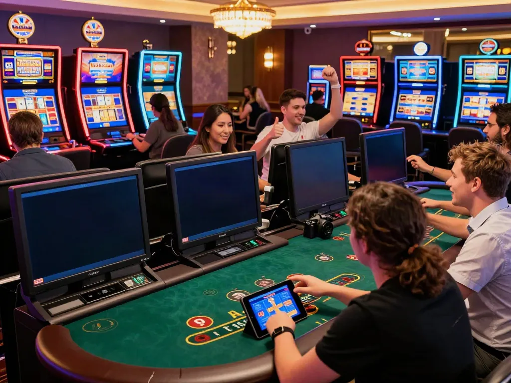 Exciting gameplay at https://xo88.games/ featuring diverse players in an online casino.