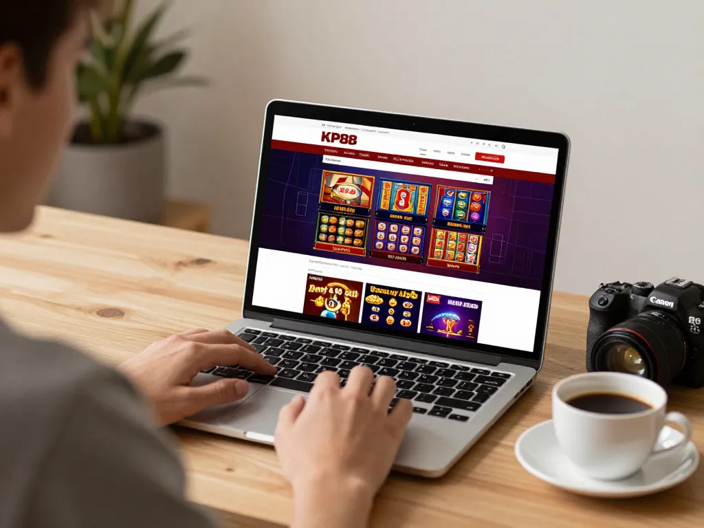 Engaging online gaming with nhà cái kp88 in a cozy setup showcasing various casino games.