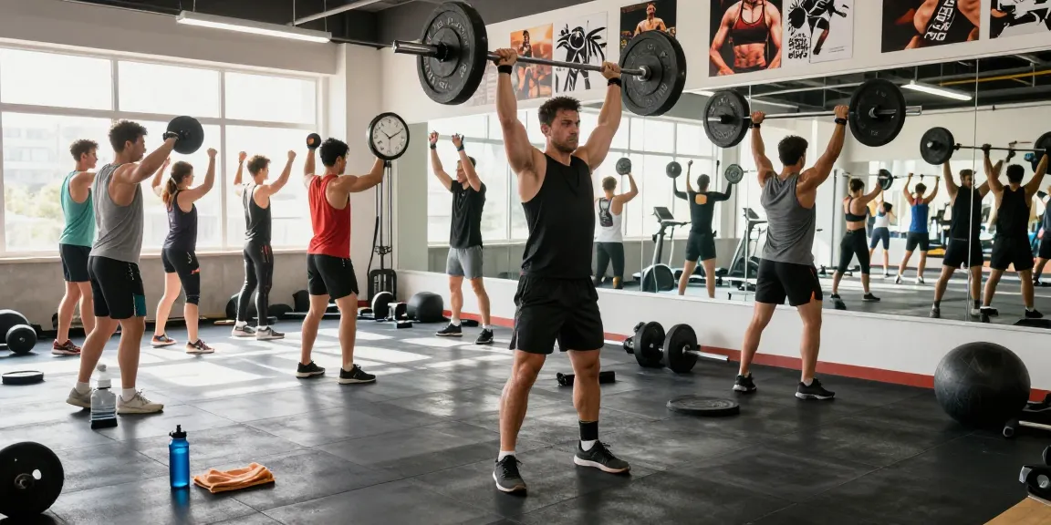 Astera Shop: Fitnessenthusiasten im modernen Gym, voller Motivation und Engagement.