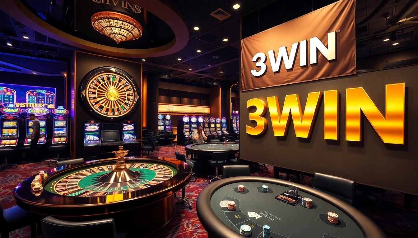 Experience the thrill of winning at the 3WIN casino with vibrant tables and exciting games.
