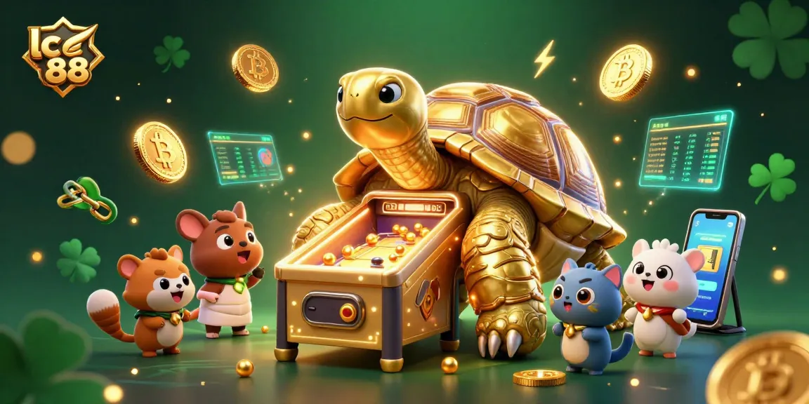 Experience thrilling gameplay at lc 88 with a vibrant 3D casino scene featuring animated characters and crypto elements.