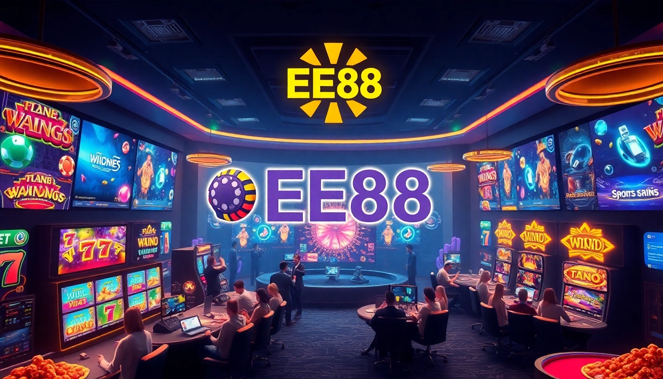 Nhà cái EE88 offers an exciting online gaming experience with a modern 3D interface.