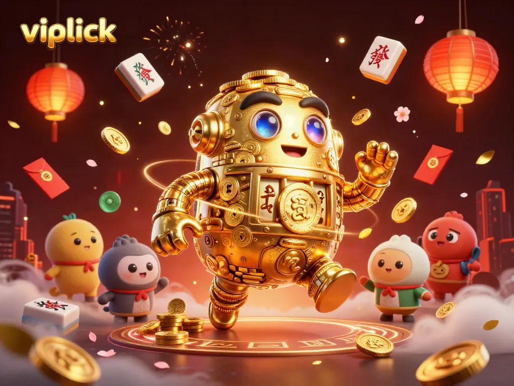 Engage with the thrilling world of vipluck casino, featuring a dynamic golem made of golden coins.