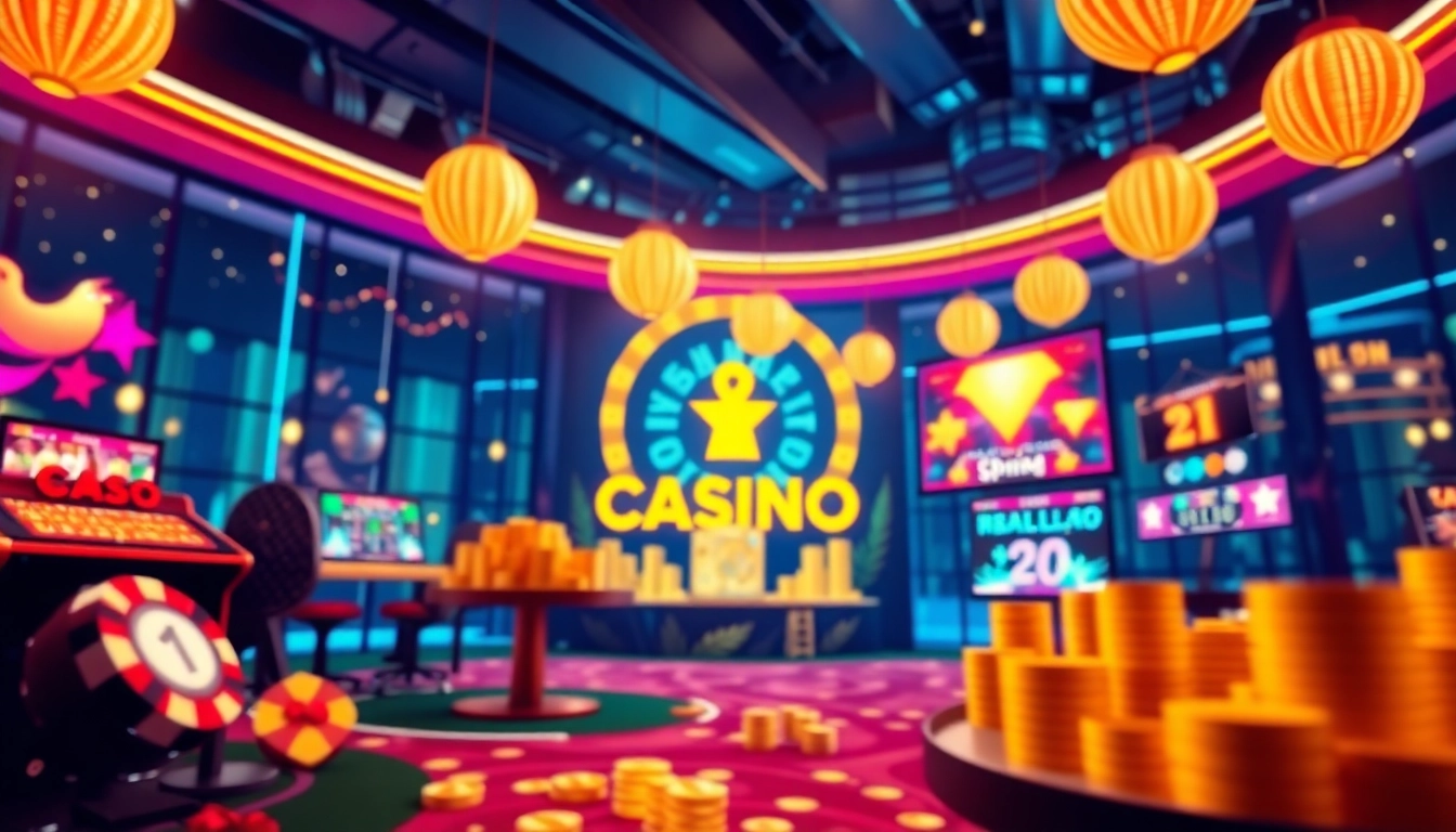 Spielen Sie im besten Casino online mit bunten Lichtern und stilvollem Ambiente, das Spannung verspricht.