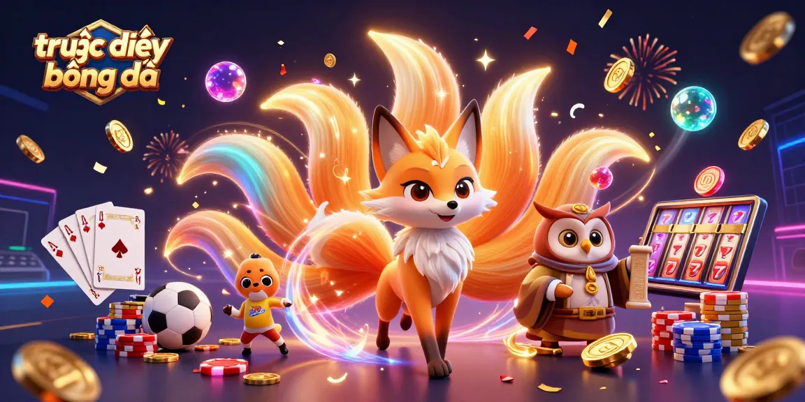 Watch trực tiếp bóng đá with captivating visuals and dynamic gameplay elements in this vibrant illustration.