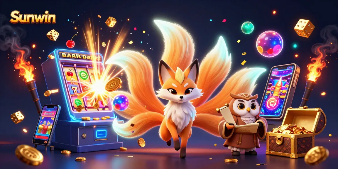 Experience the thrilling jackpot excitement with Sunwin, featuring dynamic colorful casino games.