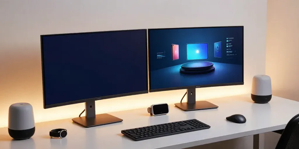 Aktuelle Gadget-Nachrichten in einem modernen Entwicklerarbeitsplatz mit Technologien und Softwareintegration.