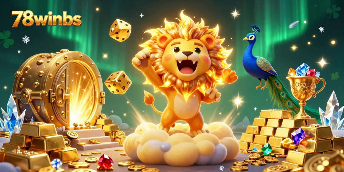 Engage with thrilling opportunities at 78winbs in a vibrant 3D gambling illustration featuring vibrant casino elements.