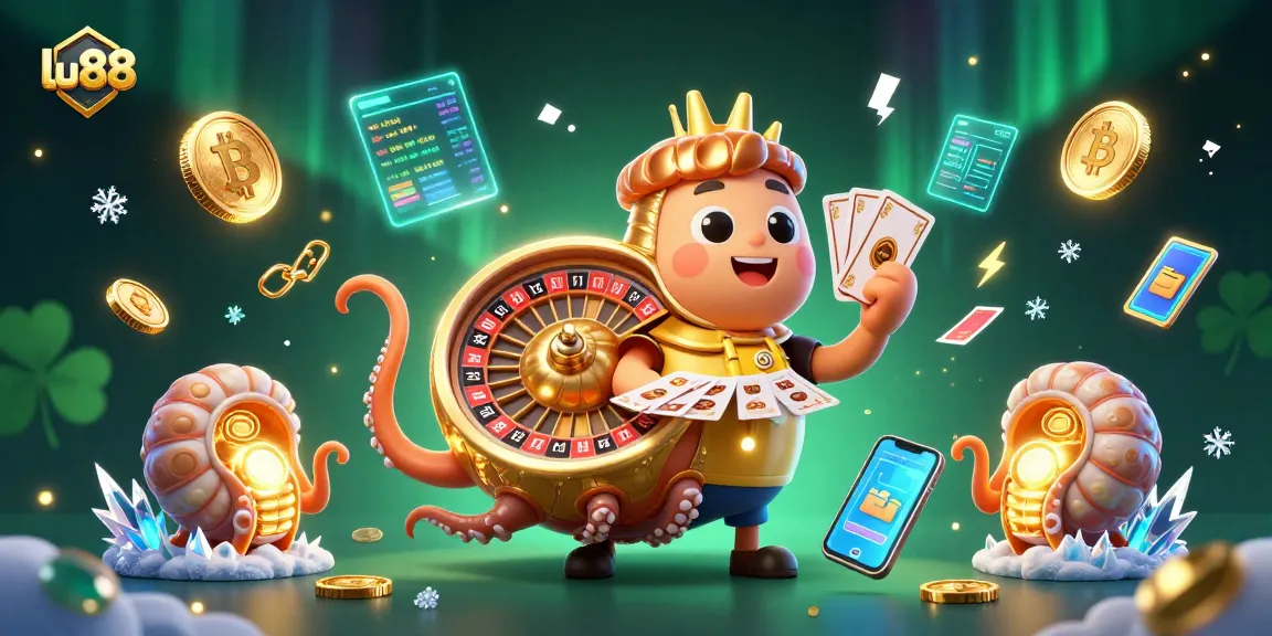 Engage with LU88's thrilling casino experience featuring vibrant gaming elements and crypto themes.
