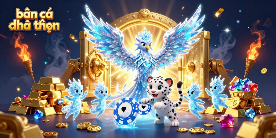 Engage with the thrilling bắn cá đổi thưởng scene featuring vibrant characters and dynamic game elements.