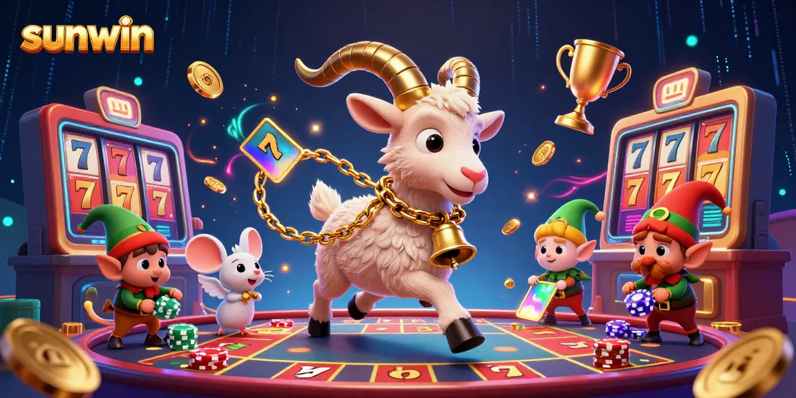 Engage in thrilling gameplay with sunwin, featuring animated 3D casino characters and dynamic elements.