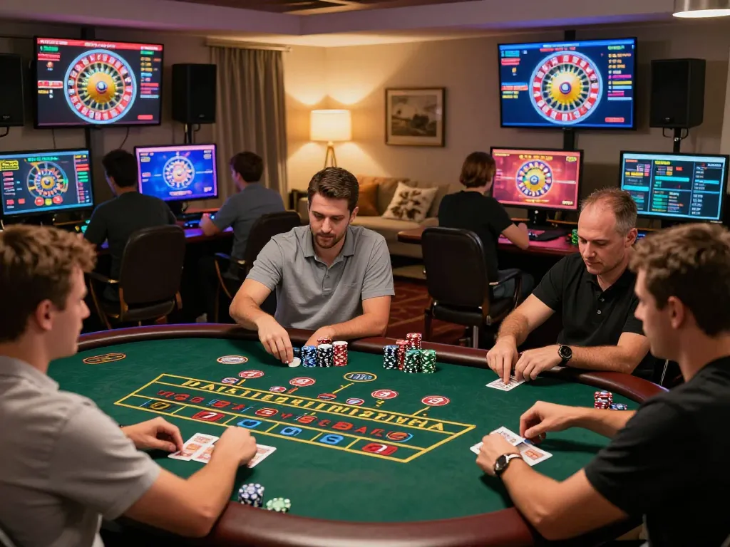 Engaged players enjoy their experience at nhà cái MM88's online casino with live dealer games in a cozy atmosphere.