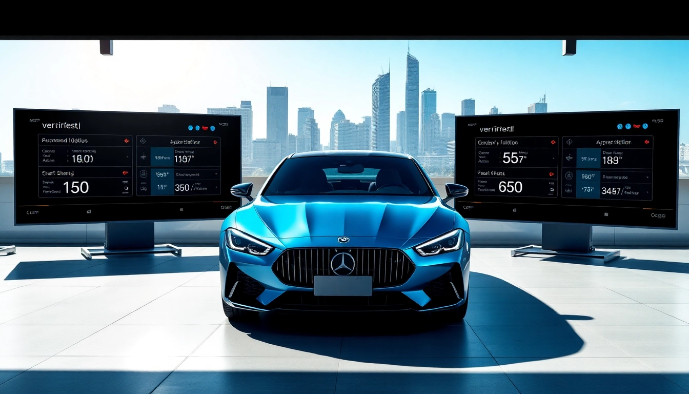 Autovergleich zwischen verschiedenen Automodellen in modernem Umfeld.