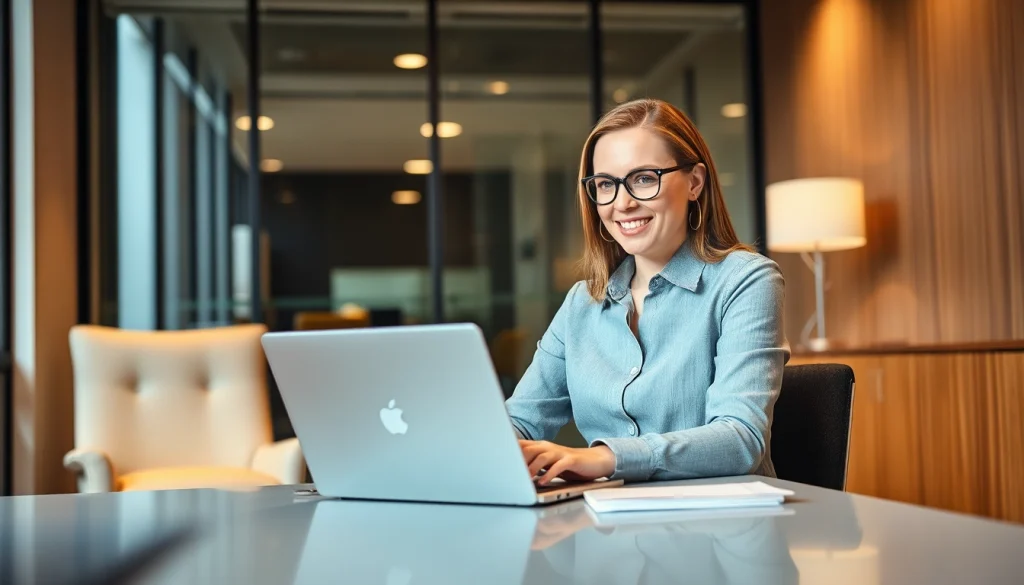 Effizienten Headhunter CEO bei der Arbeit an Rekrutierungsprojekten