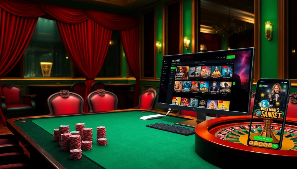Experience the thrill of online gaming at 333bet with luxurious casino visuals and engaging game options.