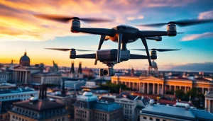 Drohnenvideos Berlin zeigen beeindruckende Luftaufnahmen von Berlins ikonischer Skyline.