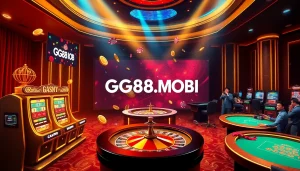 Experience dynamic online gaming action at GG88.MOBI with vibrant slot machines and engaging live dealers.