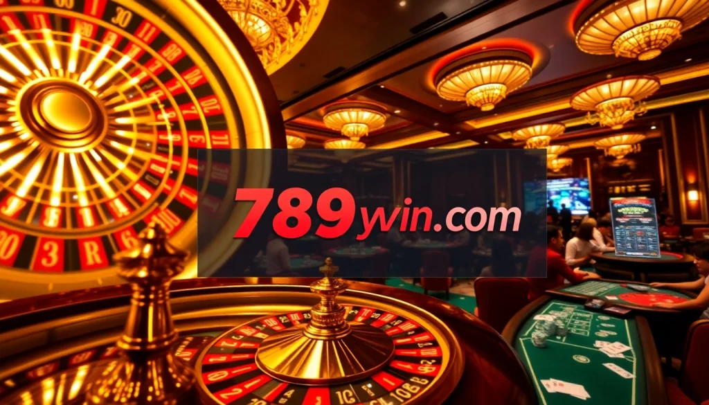 Engaging casino players at 789win.com enjoying roulette and poker with vibrant atmosphere.
