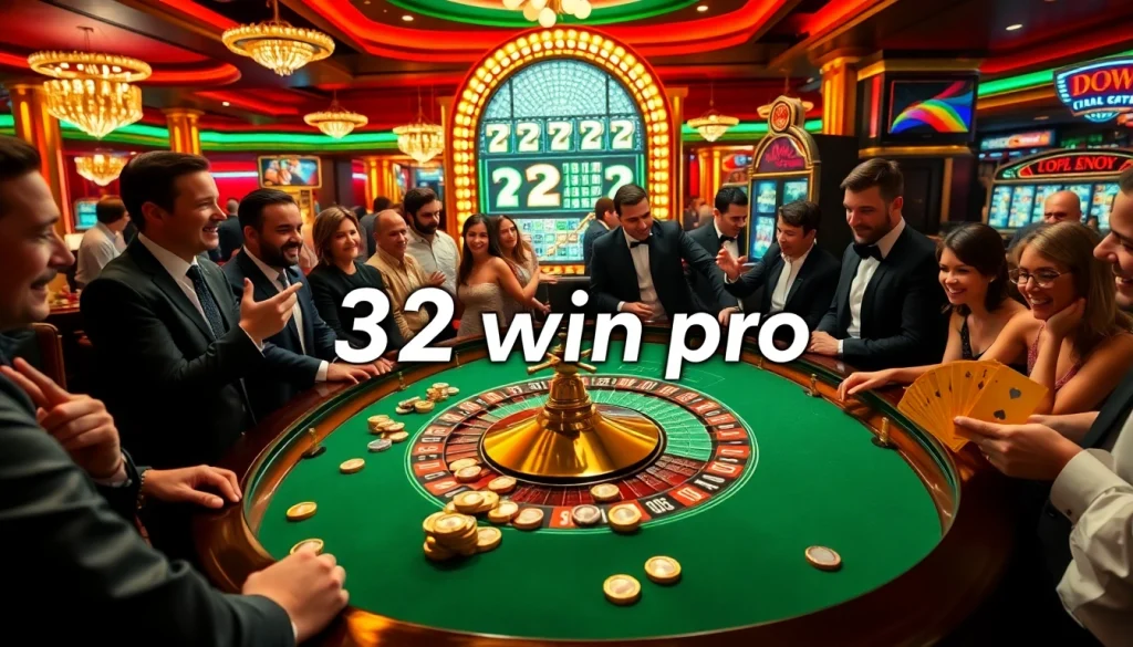 Engaging roulette gameplay at 32 win pro casino, featuring vibrant chips and thrilling players.