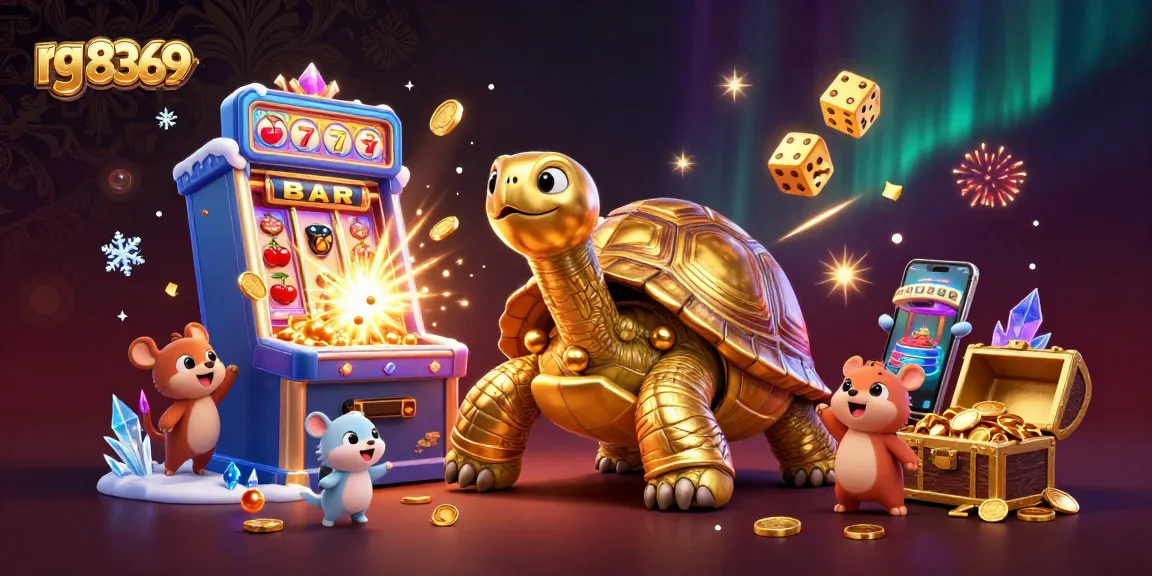 Experience the excitement of rg 8369 with vibrant casino elements and a colorful pinball scene.
