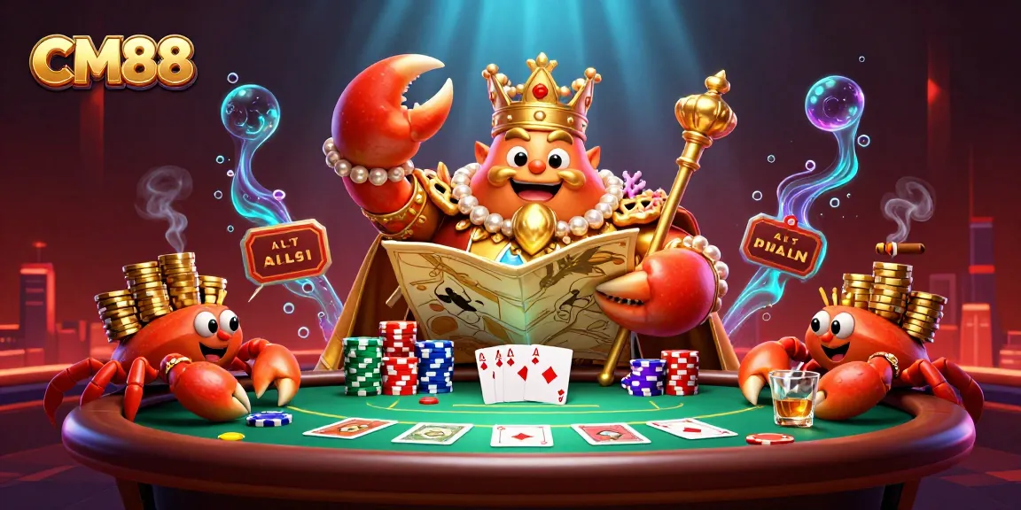 Experience thrilling gaming at CM88 with the golden crab emperor leading the action!