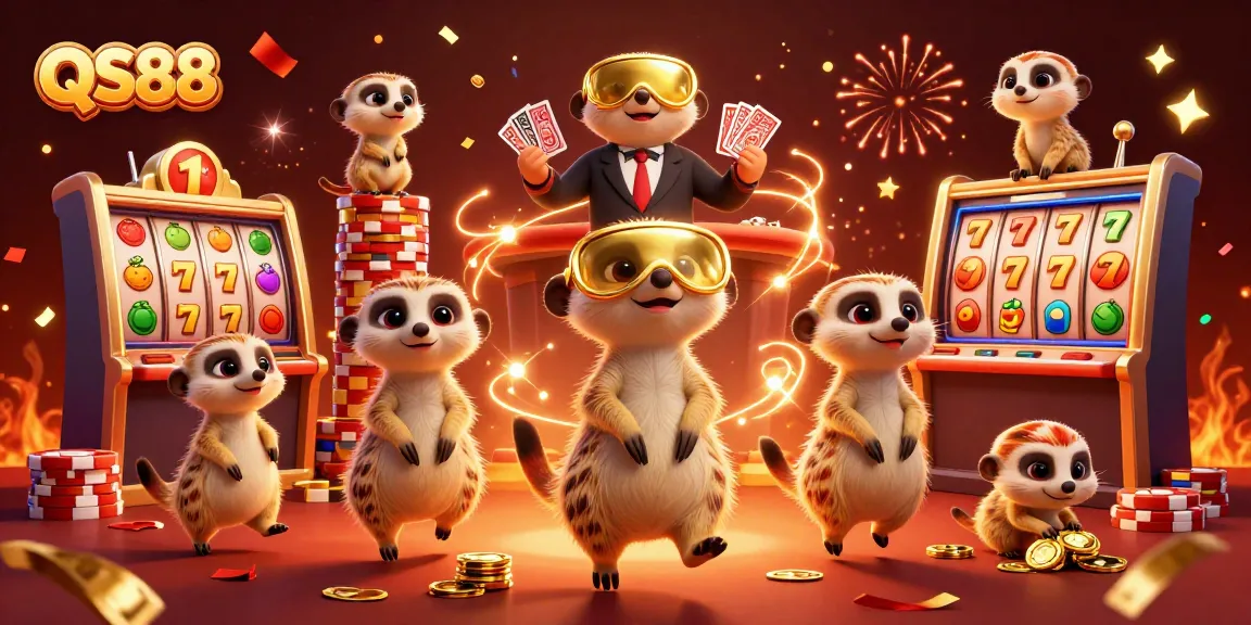 Experience thrilling wins at QS88, where lively meerkats oversee the excitement of a colorful casino