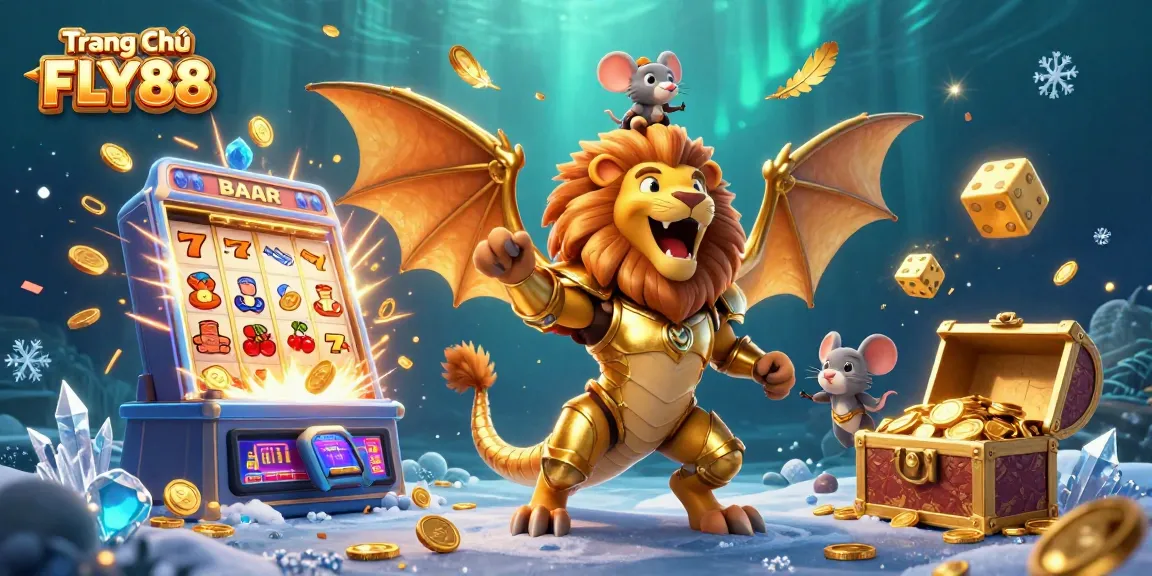 Experience thrilling wins at Trang Chủ FLY88 with vibrant casino elements and unique characters.